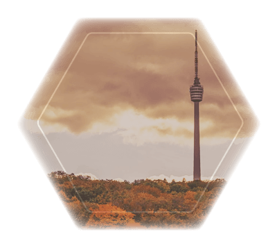 photo city Stuttgart station tower