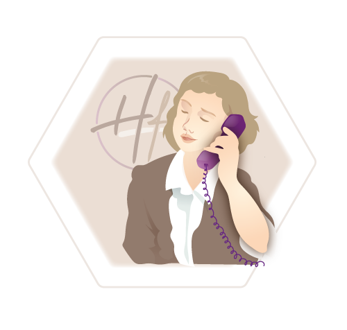 Icon Illustration Kontaktaufnahme Telefoncenter