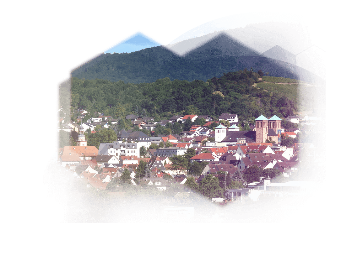 Blick auf Bensheim